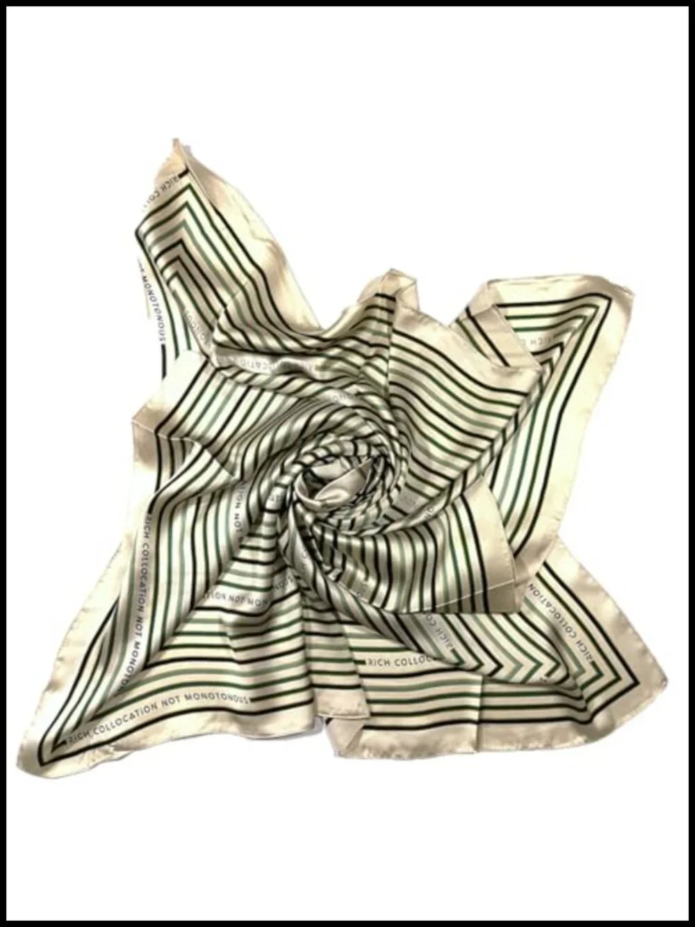Large Square Satin Fashion Scarf 35x35 Inches in Gift Box
